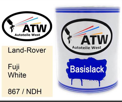 Land-Rover, Fuji White, 867 / NDH: 1L Lackdose, von ATW Autoteile West.